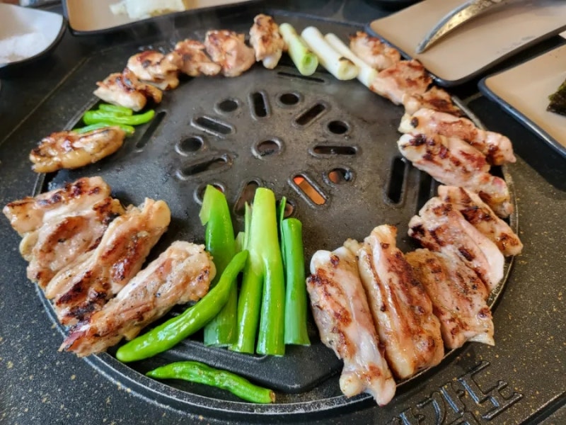 두정동 가성비 있는 점심 숯불닭갈비 팔각도 솔직후기 : 네이버 블로그