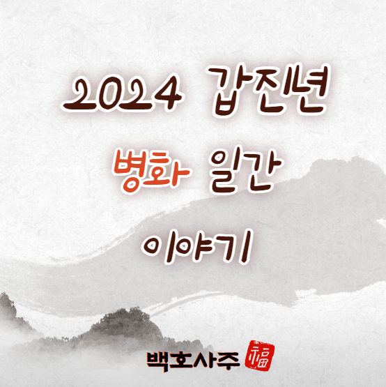  2024 갑진년 병화 일간, 운세 이야기!