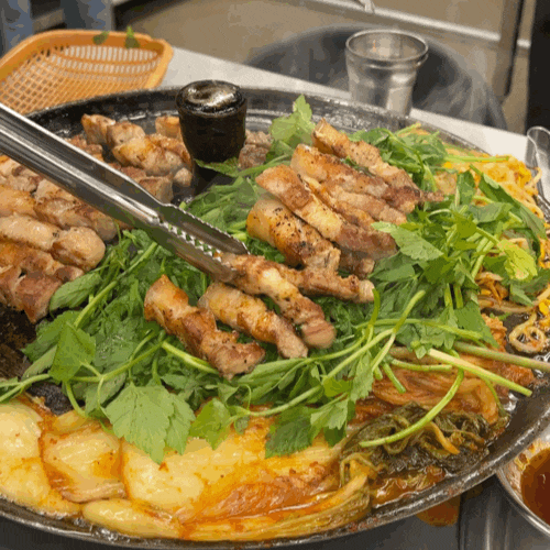  옥길 목구멍 부천점 미나리삼겹살 솔직 후기