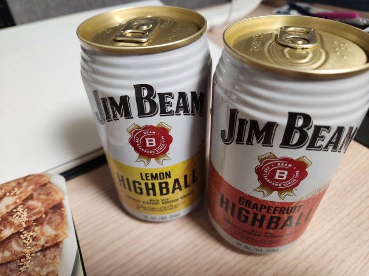  편의점 짐빔 하이볼 캔 레몬 자몽 후기, 맛, 가격, 간단 평가