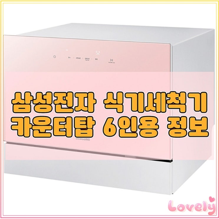 삼성 식기세척기 6인용 비스포크 카운터탑 추천 DW30A3030CP 정보