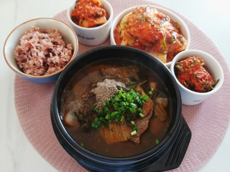 캠핑 국물요리 정담우리 장터국밥