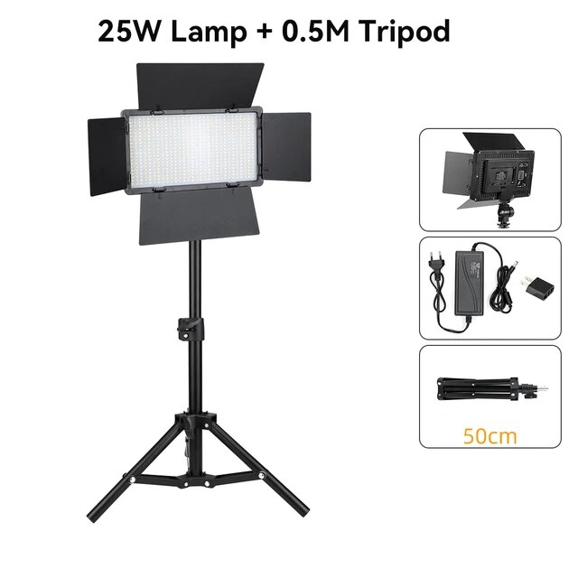 유튜브와 틱톡 라이브 스트리밍을 위한 LED 비디오 라이트 화장 및 촬영용 조명