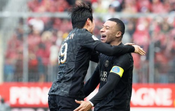 PSG <b>이강인</b>·음바페 합작 1호골 작렬, 황금 콤비 가능성... 