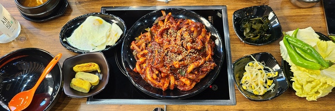  제주 정낭집 아라점, 불향, 불맛 듬뿍 가성비 낙지볶음 맛집 내돈내산후기