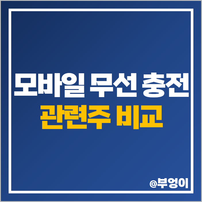 스마트폰 무선 충전 관련주 전기차 충전소 테마주 포스코DX 주가