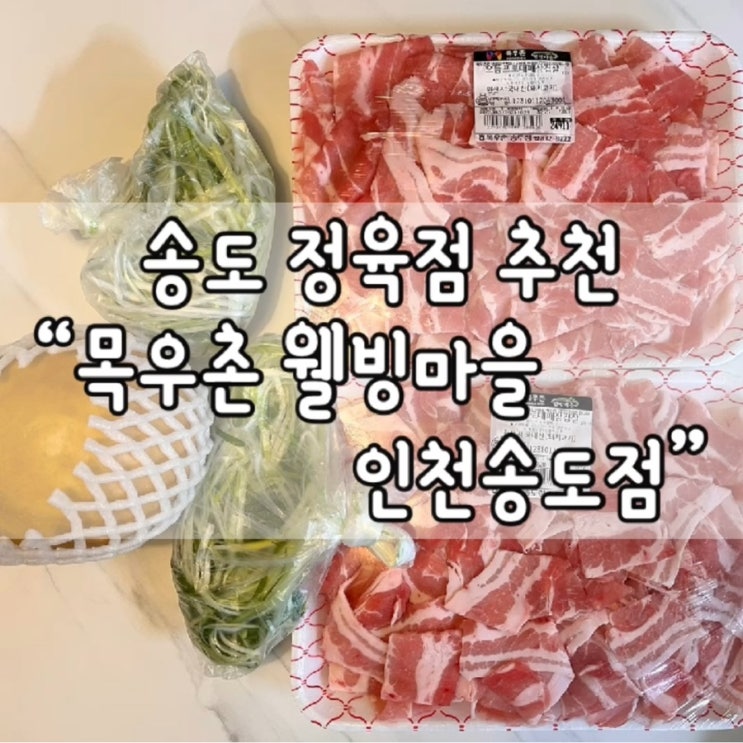  목우촌 웰빙마을 인천송도점 / 송도 정육점 / 송도 정육점 추천 / 목우촌 한우고기 / 목우촌 고기 / 고기 선물세트 전문점