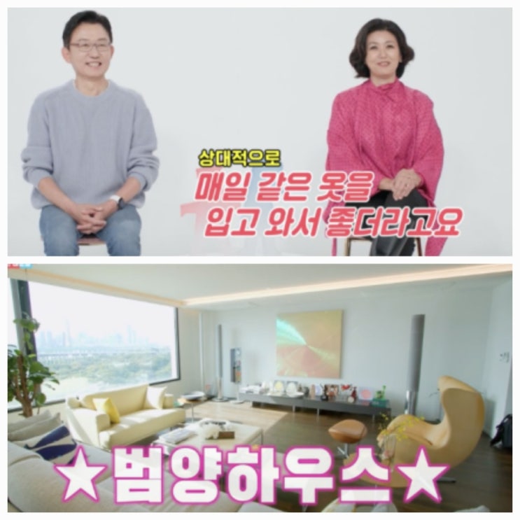 아나운서 손범수 ️ 진양혜 동상이몽2 합류 한강뷰 아파트?
