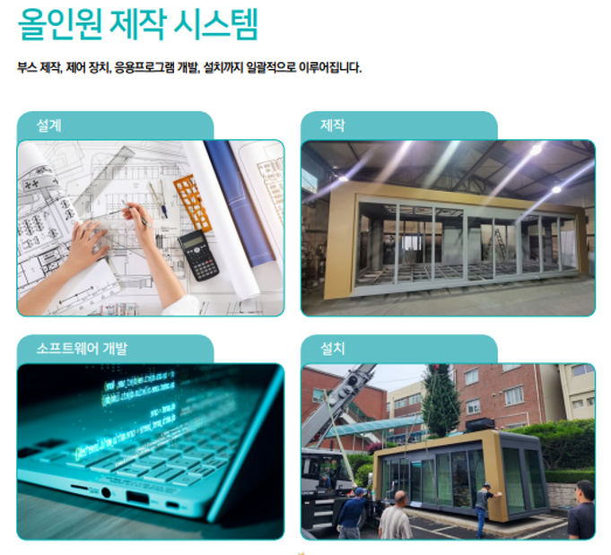  안심아이쉼터(안심학생맞이공간) 올인원 제작 시스템_설계, 부스 제작, 제어 장치, 응용프로그램 개발, 설치를 한 번에