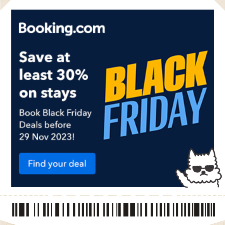  부킹닷컴 프로모션코드 11월 Booking 블프 최소30% 할인