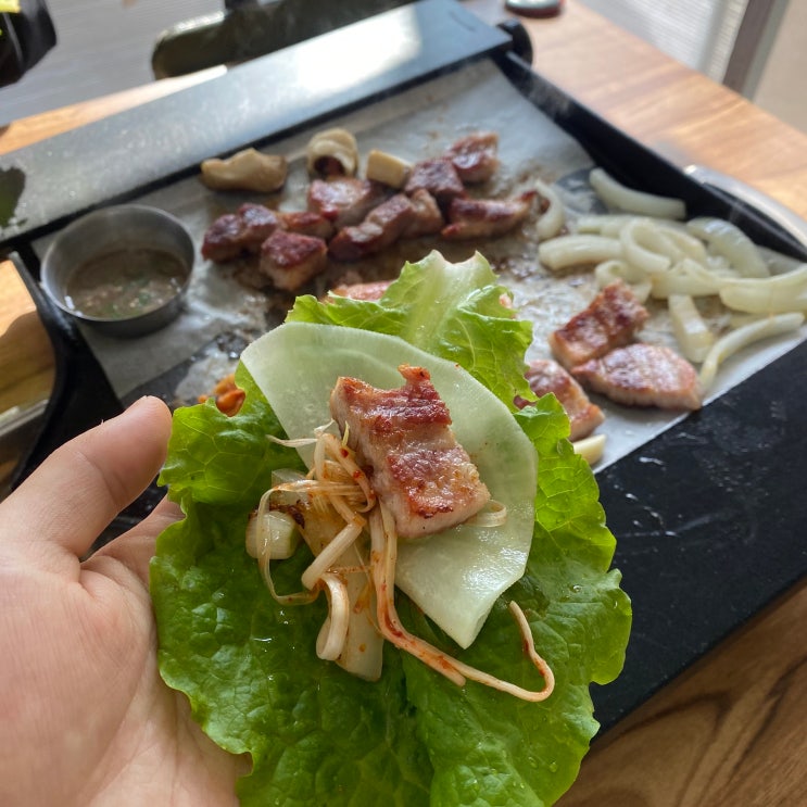  청주 초정행궁맛집 "초정바베큐캠프" 야외 방갈로 분위기 좋은 고기 맛집 추천!!!