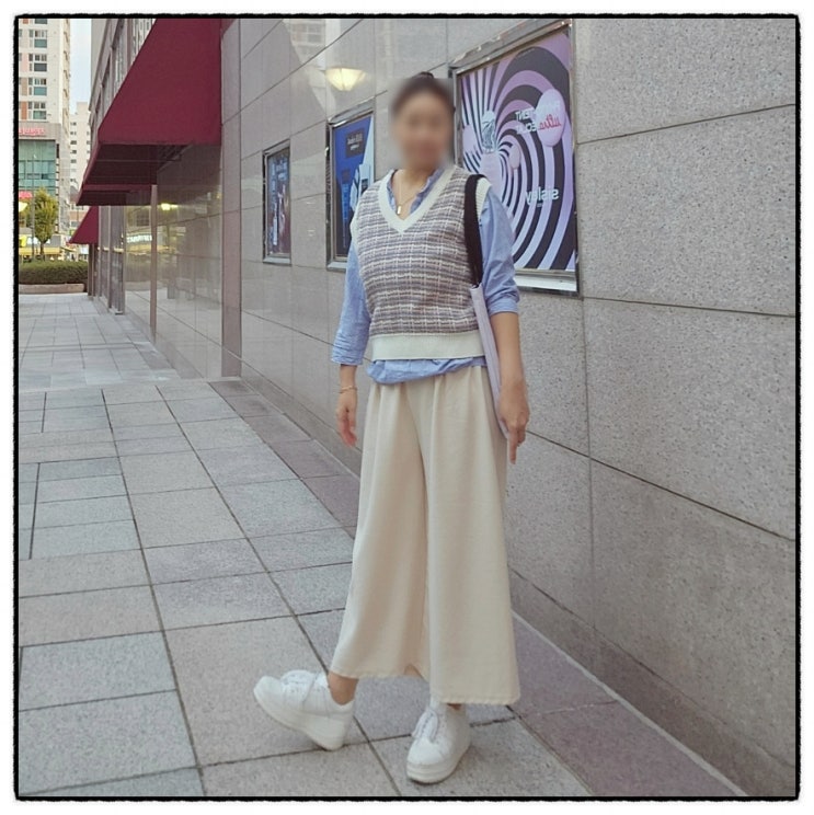 초리야 여성통바지 와이드 플리츠팬츠 실착용 리뷰 초리야 여성통바지 와이드 플리츠팬츠 실착용 리뷰