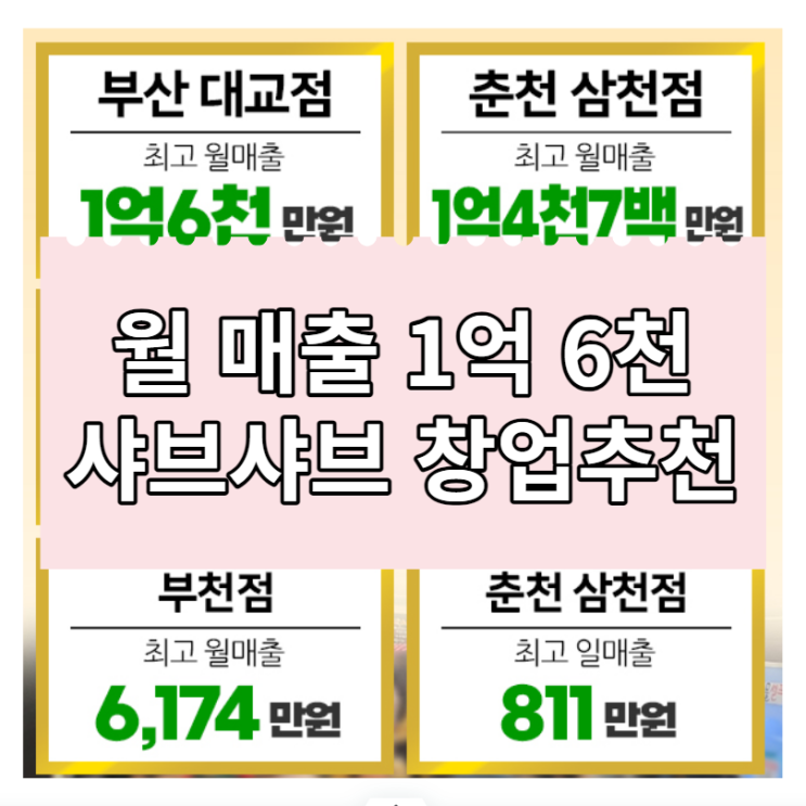  월매출 1억6천 나오는 샤브샤브 편편집 창업알아보기