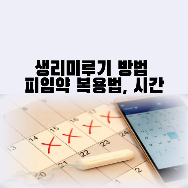  생리미루기 방법 사전 피임약 복용법 시간 효과 피임약 생리미루기