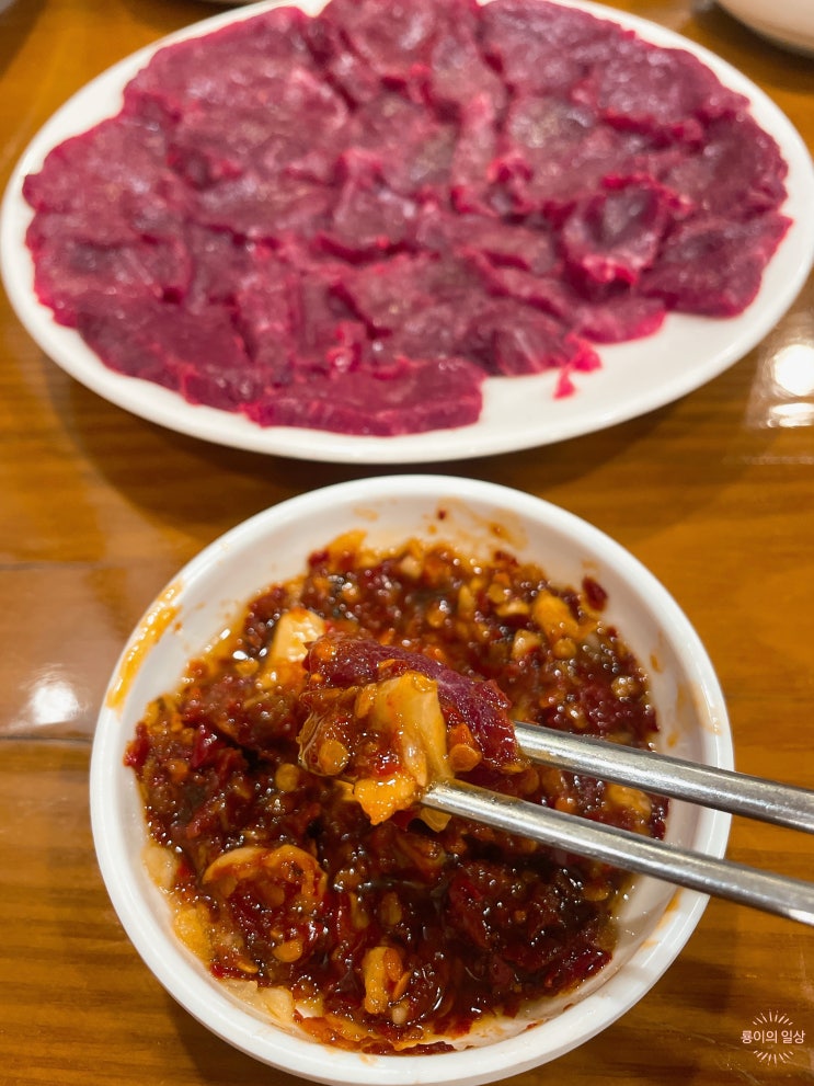  대구 서구 평리동 토요일도 먹을 수 있는 생고기 맛집 녹향구이식당 본점
