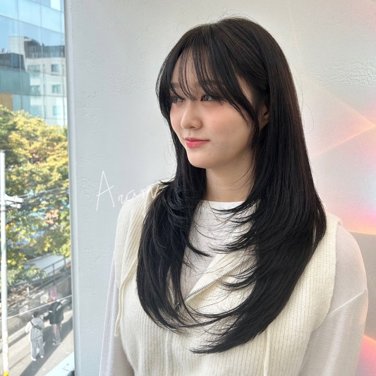  홍대보그헤어,연애인 레이어드컷,C컬펌,아람디자이너