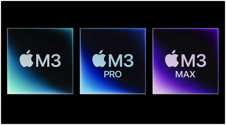  애플 맥북프로 16인치 14인치 탑재 3nm SoC M3, M3 Pro 및 M3 Max 발표