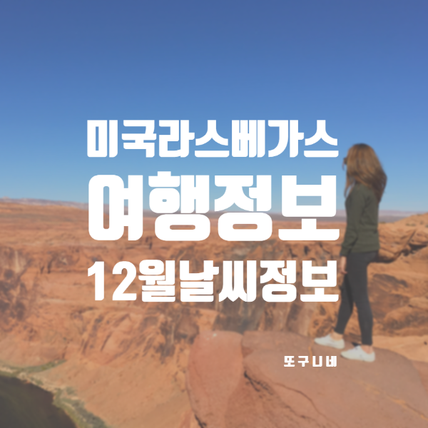  라스베가스 12월 날씨, 미국 겨울 라스베이거스 여행 정보 (그랜드캐년 투어, 쇼 관람)