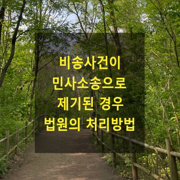  비송사건이 민사소송으로 제기된 경우 법원의 처리방법(금융채권자조정위원회 조정결정 변경결정 청구)