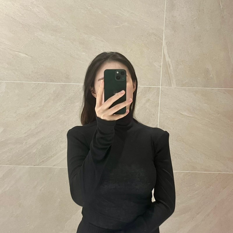 코코베라 여성목티 얇은 목폴라