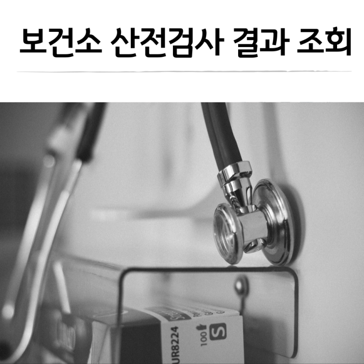  산전검사 결과 조회 및 확인하기