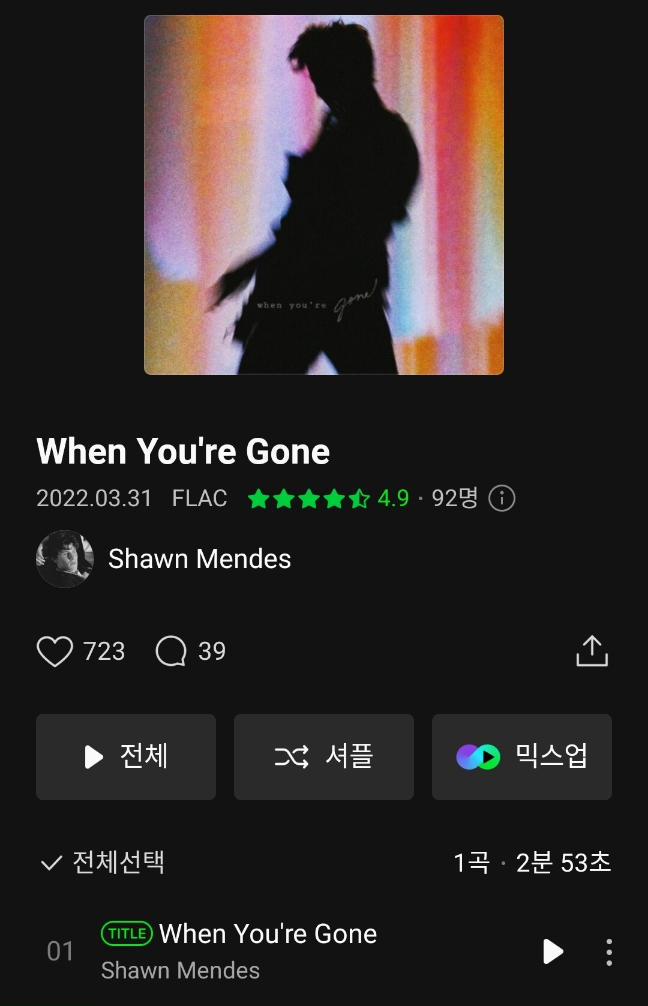  When You're Gone 숀 멘데스