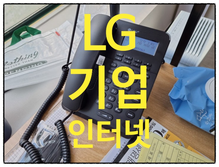  lg 기업인터넷 신규 가입 전문 설치 업체 후기
