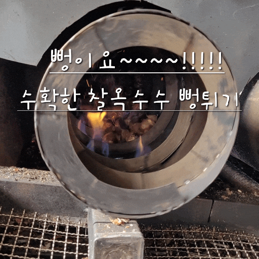  뻥튀기 가게 뻥이요~밤 찰옥수수