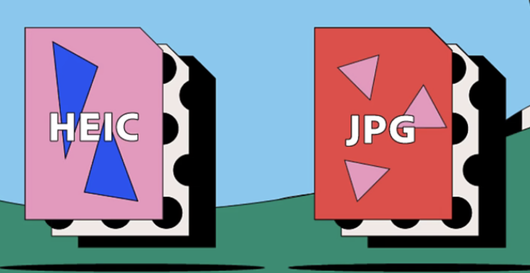 HEIC 포맷과 JPG 포맷 비교하기 : 아이폰 사진 파일 확장자 종류 (온라인에서 HEIC -> JPG 변환)