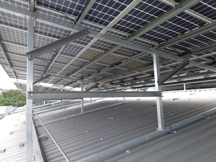  성주시 99.84kW 2개소 태양광발전소(공장위)