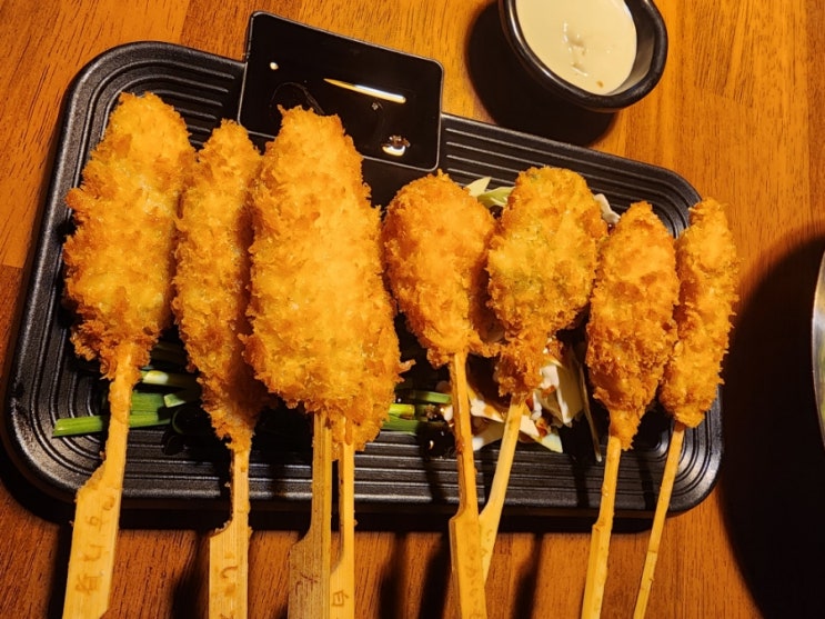  군자 신조 이자카야 - '모듬 튀김꼬치'가 존맛탱인 군자의 이색 이자카야?