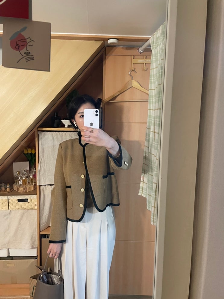  [11월] 조신한 직장인인척 가능-- 브라운모직자켓과 와이드슬렉스