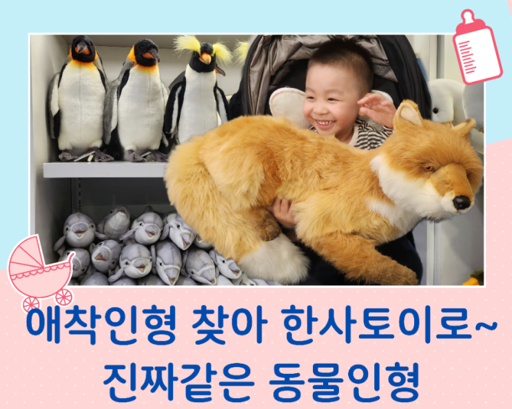  애착 인형 찾아 다녀온 진짜 같은 동물 인형  한사토이