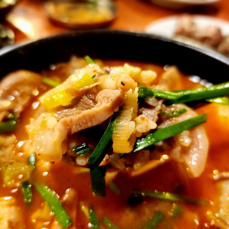  선릉 농민백암순대 본점 순대국 정식 사람이...