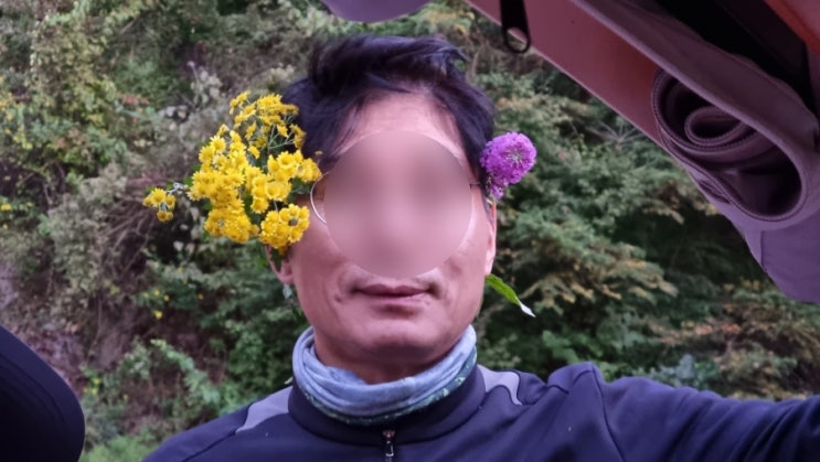  가볍게 웃고 가는 포스팅 머리에 꽃 꽂았어요.