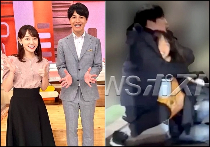 사사키 카즈마 vs 모리 치하루, 20대 남녀 아나운서 '만취 스킨십'...길바닥 누워 껴안고 뒹굴 사사키 카즈마 vs 모리 치하루, 20대 남녀 아나운서 '만취 스킨십'...길바닥 누워 껴안고 뒹굴