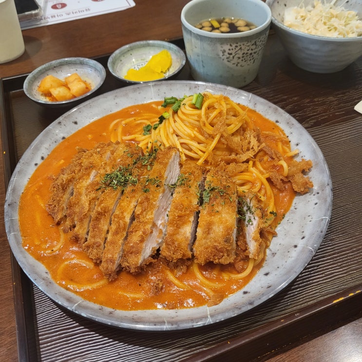 안양 맛집 유미카츠 로제파스타카츠 가격