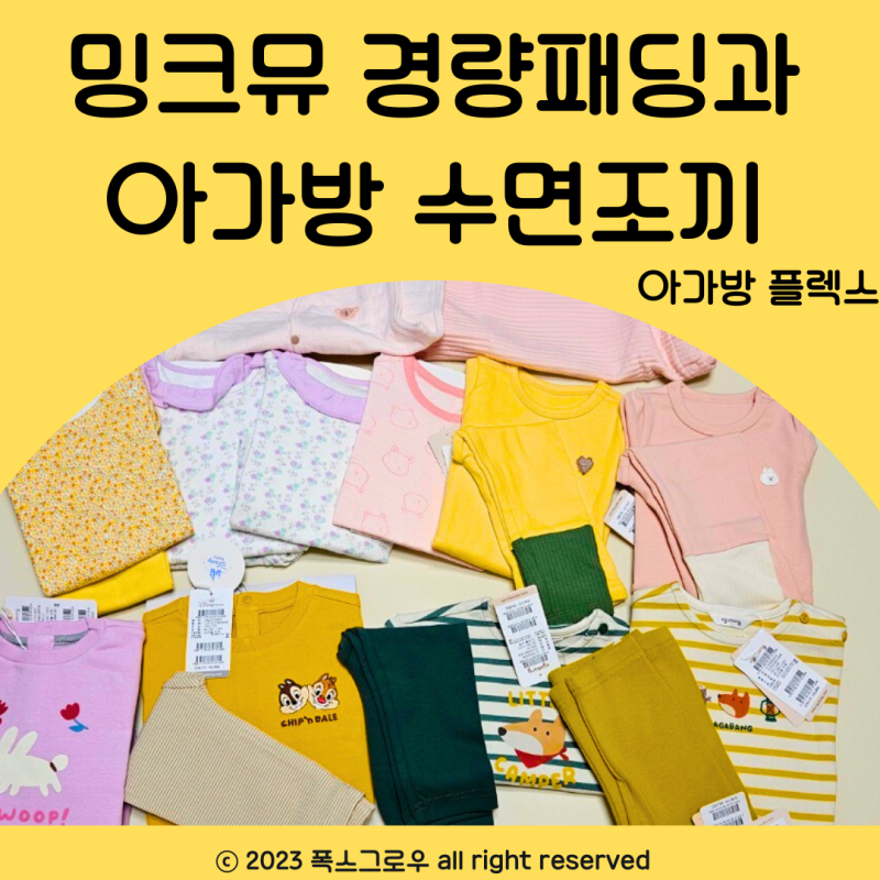 밍크뮤 경량패딩과 아가방 조끼를 선택한 이유