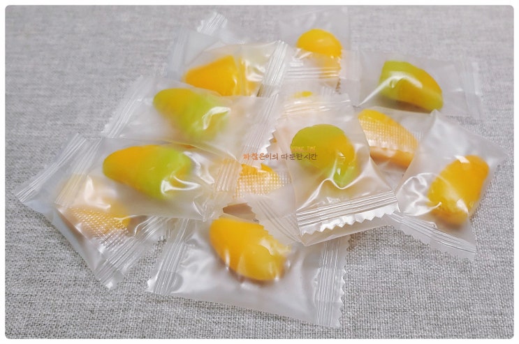  벗겨 먹는 젤리 까먹는 망고 젤리 진짜 망고 맛이야