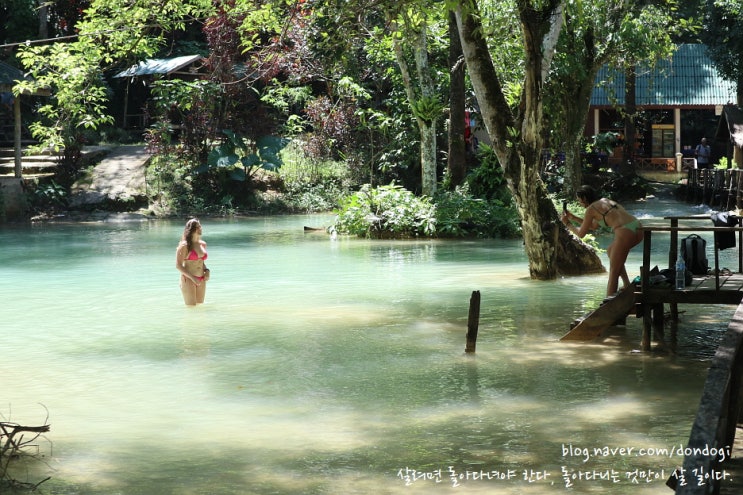  [루앙프라방(Luang Prabang)] 땃새(Tad Sae) - 라오스는 반드시 우기에 폭포