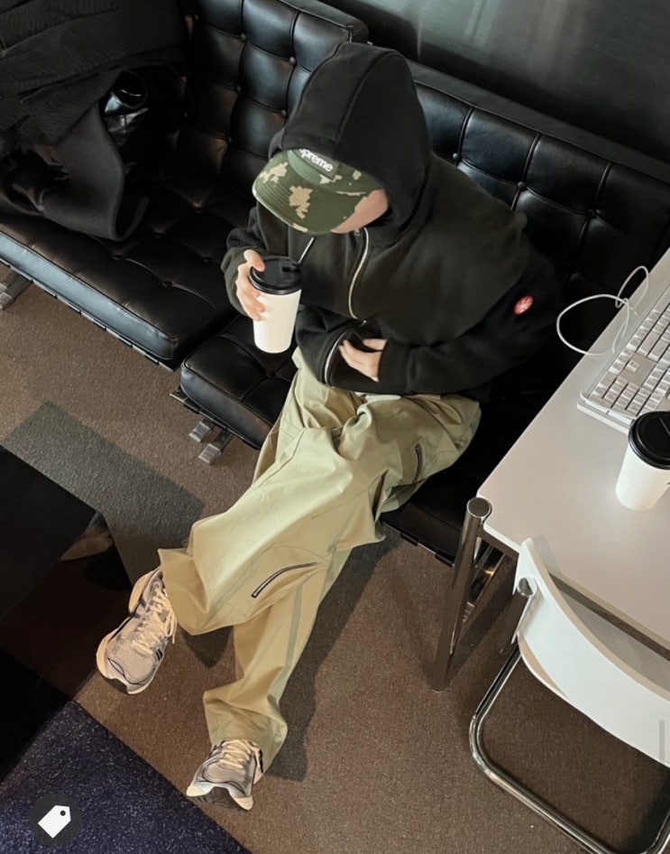  패션)아식스 X JJJ자운드 젤 카야노 14 실버 블랙 코디 데일리룩