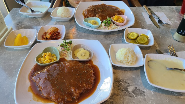 함덕 돈가스맛집 카마리카페 백종원 경양식 돈가스