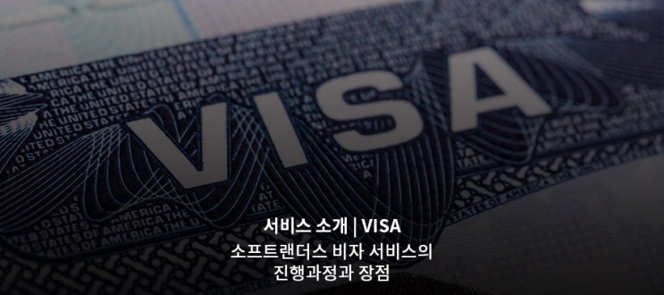  [서비스 소개] 비자 서비스 진행과정과 장점