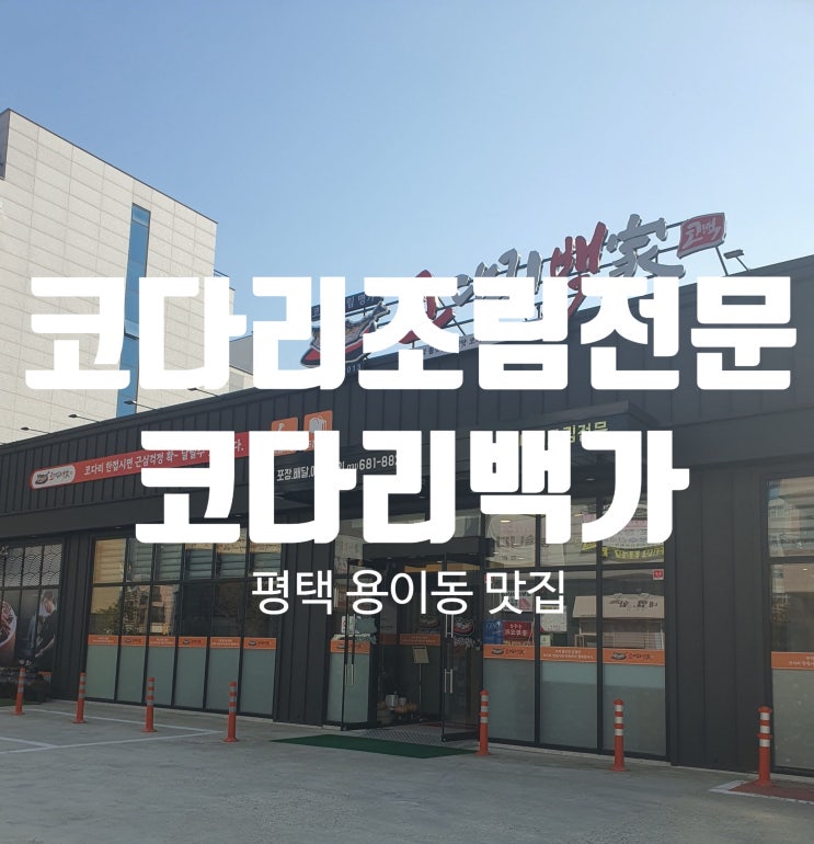  코다리 백가 평택 용이동 맛집 코다리 조림 밥도둑이네요