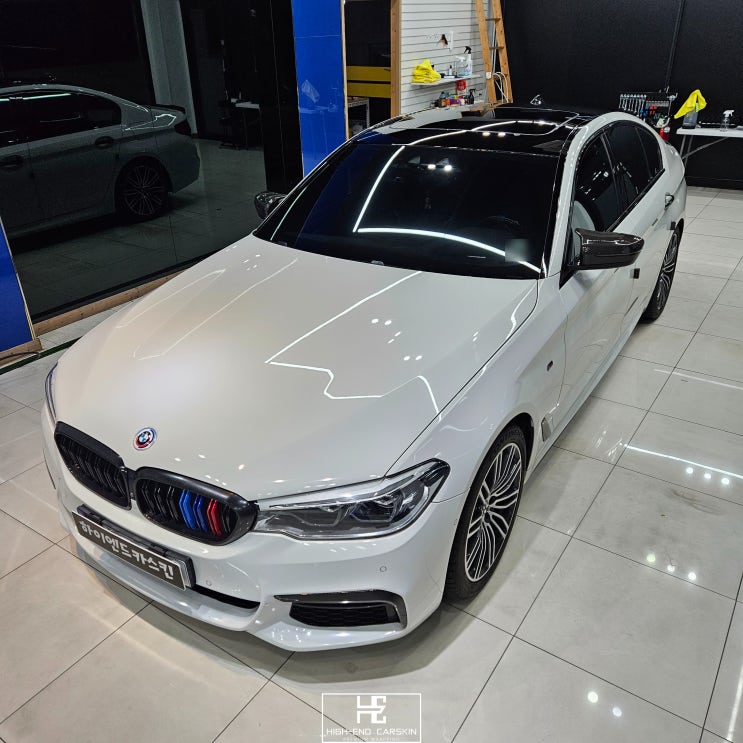  일산 bmw g30 블랙ppf 고광택 크롬죽이기 가격과 시공사례