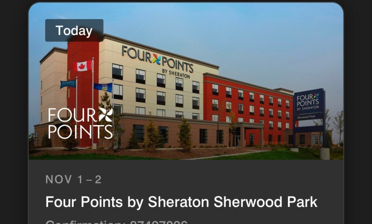  [Sherwood Park: 에드먼튼 옆동네] Four Points by Sheraton 리뷰- 포인트 숙박 가성비로 good, 티어까지 받쳐준다면 더 최고^^