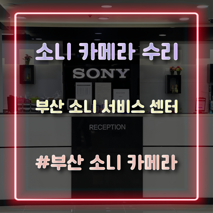  부산 소니 서비스센터 미러리스 카메라 수리 후기