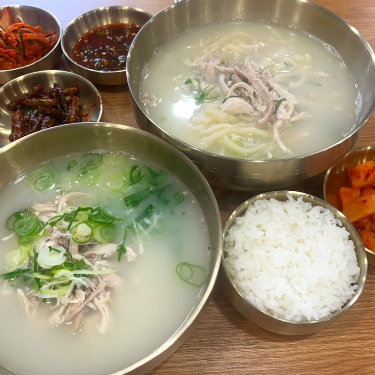  주차 가능한 가락동 칼국수 맛집, 모도리닭곰탕