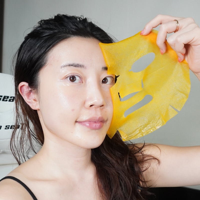 올리브영 미백 마스크팩 추천, 넘버즈인 5 비타민C 뿌려만든 글루타치온 필름팩!