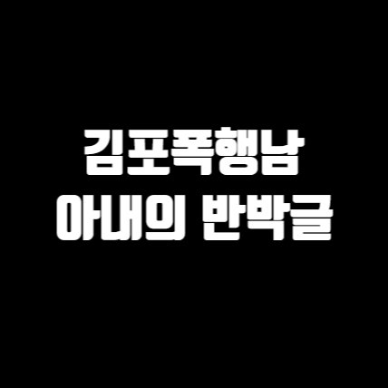  김포폭행사건 당사자 아내입니다 김포폭행남 아내의 반박글